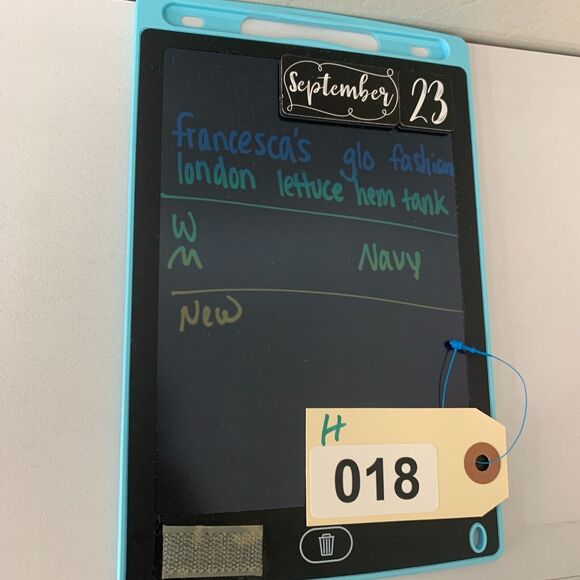 GB Fashion Francescas Tank Womens M Navy Ribbed Sleeveless Lettuce Hem Mock Neck - Picture 12 of 13